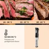 A collage showing different steak doneness levels and a sous vide immersion circulator. Produktbild-Vorschau