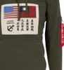 ALPHA INDUSTRIES USN BLOOD CHIT HOODY Herren Kapuzenshirt Produktbild-Vorschau 2