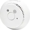 A white Homematic smoke detector is shown against a white background. Voir les images du produit