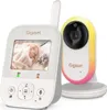 A white Gigaset video baby monitor with a camera and a parent unit. Produktbild-Vorschau