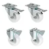 WAGNER 4tlg. Set - Ø 75 mm, Anschraubplatte, 2 Lenk- 2 Produktbild-Vorschau 1