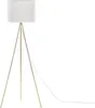 BELIANI Stehlampe Gold und Weiß Metall 148 cm runder Produktbild-Vorschau 11