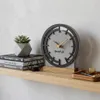 Modern standuhr tischuhr klein aus Holz Eiche Wohnzimmer Produktbild-Vorschau 7
