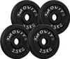 MOVIT Hantelscheiben Set PRO, Gusseisen, 4x 2,5 kg, Produktbild-Vorschau 2