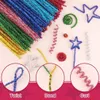 100 limpiadores de cañas - 30 cm - 10 colores - con brillo Vista previa de la imagen del producto 4