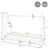 ML-Design Kinderbett Tipi 90x200 cm mit Lattenrost, Weiß, Produktbild-Vorschau 7