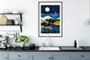 MuchoWow® Gerahmtes Poster Nacht - Gold - Marmor - Abstrakt Produktbild-Vorschau 4