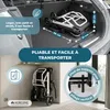 Mobiclinic Fauteuil roulant de transport pliable en acier Voir les images du produit 3