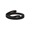 A black serpentine belt coiled on a white background. Produktbild-Vorschau