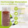 ROSEJANE Gewürzgläser 12er Set, eckige Gewürzdosen aus Glas Produktbild-Vorschau 6