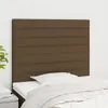 vidaXL Kopfteil Dunkelbraun 100 x 5 x 118/128 cm Stoff Produktbild-Vorschau 2