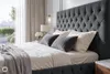 riess-ambiente Doppelbett PARIS 180x200cm grau Samt olive Produktbild-Vorschau 16
