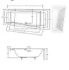 Badewanne asymmetrische links Wanne Acrylwanne 150x85 Produktbild-Vorschau 7