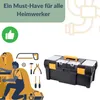 Werkzeugkoffer Leer XXL Werkzeugkiste Werkzeugkasten Groß Produktbild-Vorschau 6