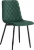 A single green chair with a diamond pattern on the seat and back, on a white background. Produktbild-Vorschau