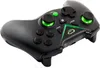 A black and green gamepad is shown against a white background. Podgląd zdjęcia produktu