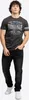 T-shirt męski regular fit WINNARD Anthracite/Grey L Podgląd zdjęcia produktu 4