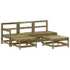 vidaXL 5-tlg. Garten-Lounge-Set mit Kissen Imprägniertes Produktbild-Vorschau 4