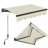 Gelenkarmmarkise 250 × 200 cm Markise mit Handkurbel Balkon Produktbild-Vorschau 2
