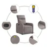 Massagesessel Elektrisch Taupe Stoff Produktbild-Vorschau 7