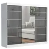 Schwebetürenschrank TOMY, 2-türig Schrank, Weiß / Anthrazit Produktbild-Vorschau 1