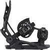 A black snowboard binding shown from the side against a white background. Produktbild-Vorschau
