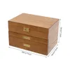 Coffret à bijoux avec 2 tiroirs coulissants en bois 3 Voir les images du produit 2