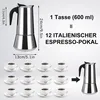 Mokkakanne aus Edelstahl, Kaffeemaschine, Perkolator, 12 Produktbild-Vorschau 5