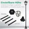 Outsunny Solar LED Gartenlaterne, 30/60 Lumen, Kunststoff, Produktbild-Vorschau 4