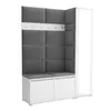 Garderobe LUTON 7 WHITE 33 - Farbe: weiß, moderne Garderobe Produktbild-Vorschau 1