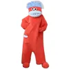 Roter Monster Onesie Erwachsene - Plüsch Jumpsuit & Kostüm Produktbild-Vorschau 1