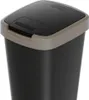 Kosz na śmieci z klapką jasny brąz-czarny 12 L COMPACTA Q Podgląd zdjęcia produktu 2