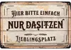 LANOLU Schild Lieblingsplatz Outdoor, LIEBLINGSPLATZ Schild Produktbild-Vorschau 1