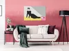Italienischer Leinwand Leinwandbild - Woman in Pastel Hue Produktbild-Vorschau 2