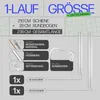 Gardinenschiene 210cm (1x90/1x120cm) / 1-läufig mit Produktbild-Vorschau 3