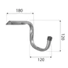 Velano - Fahrradhalter, Wandhaken, Gerätehaken, Wandhalter Produktbild-Vorschau 4