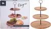 ORION Étagère en bambou Plateau à gâteaux Présentoir à Voir les images du produit 10