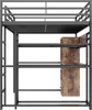 Łóżko loftowe Sweiko, 140x200 cm, metalowe, z oświetleniem Podgląd zdjęcia produktu 11