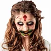 Besessener Zombie Gesicht-Klebetattoo - Fasching Halloween Produktbild-Vorschau 6