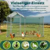 LZQ Outdoor Hühnerstall Hühnerhaus Dach Geflügelstall Produktbild-Vorschau 9