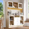 Armoire de cuisine Flieks avec éclairage LED, casier à Voir les images du produit 1