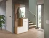 Simple Flurgarderoben Set in Artisan Eiche Optik, Weiß - Produktbild-Vorschau 9