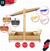 KOTARBAU® Bac à Sable Enfant Extérieur Bois de Pin 120 x Voir les images du produit 7