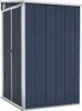 vidaXL Anbauschuppen Anthrazit 118x100x178 cm Verzinkter Produktbild-Vorschau 1