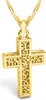 Gouden ketting met kruis. Kruis, kruis, kruis. Zilver 925 Productafbeelding-voorbeeld 1