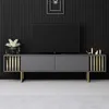 Skye Decor, Gold Line - Anthracite, Gold, TV-Ständer, Produktbild-Vorschau 2