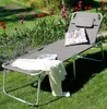 Aluminium Gartenliege XXL - Farbe: grau Produktbild-Vorschau 2