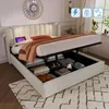 Polsterbett Doppelbett Leselicht mit Ladefunktion Kopfteil Produktbild-Vorschau 6