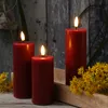 LED Stumpenkerze MIA - Echtwachs - realistische 3D Flamme - Produktbild-Vorschau 6