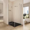 A modern bathroom with a glass shower enclosure and a freestanding bathtub visible in the background. Náhľad obrázku produktu